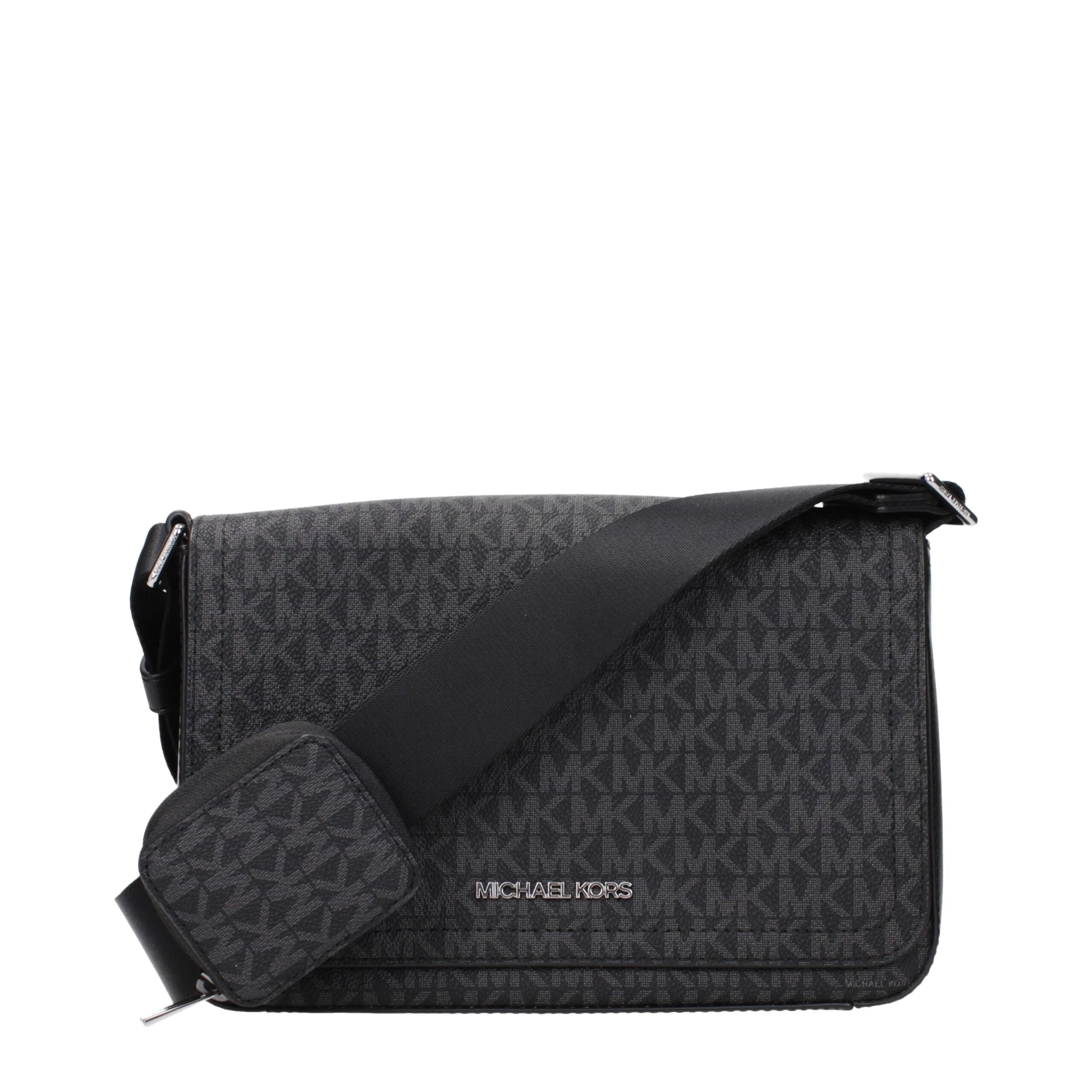 Michael Kors Black Fabric Crossbody Bags Michael Kors
