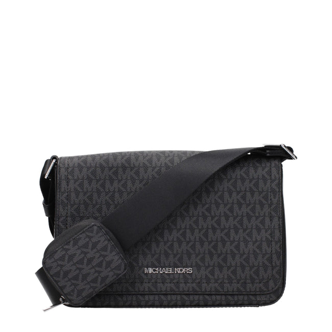 Michael Kors Black Fabric Crossbody Bags Michael Kors
