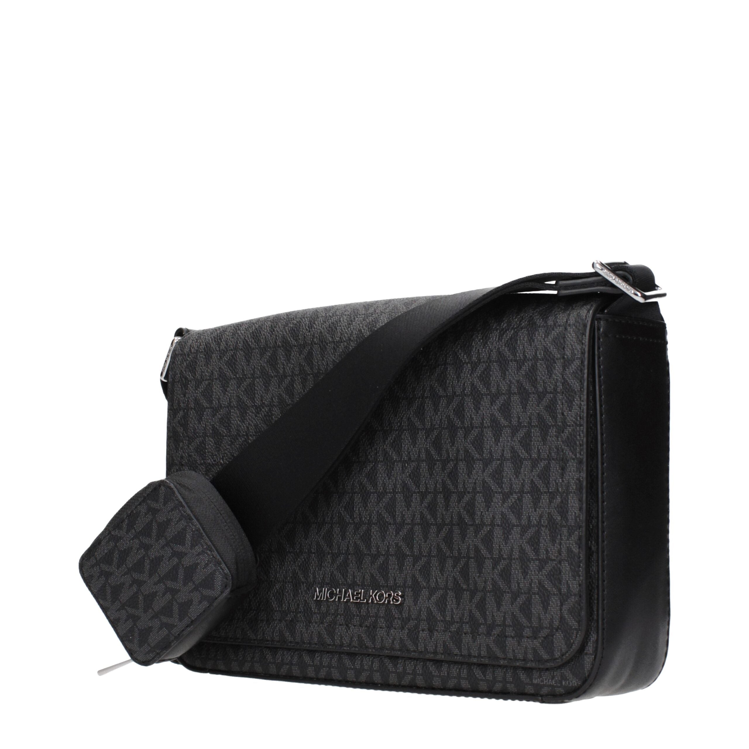 Michael Kors Black Fabric Crossbody Bags Michael Kors