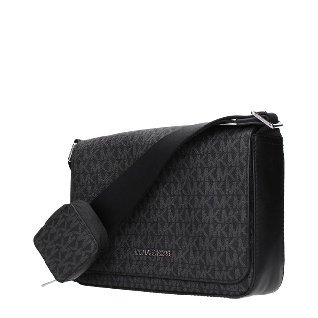 Michael Kors Black Fabric Crossbody Bags Michael Kors