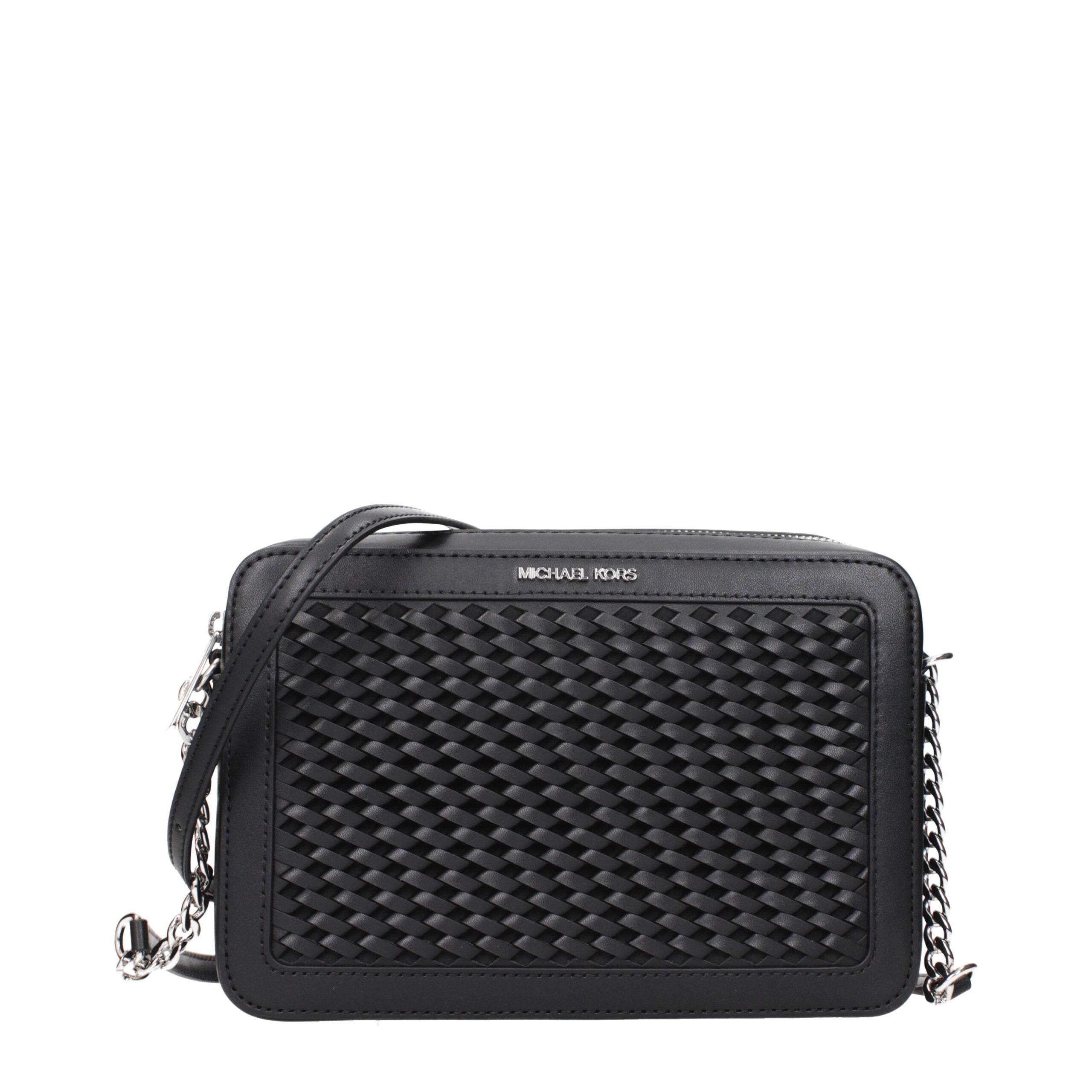 Michael Kors Black Leather Crossbody Bags Michael Kors