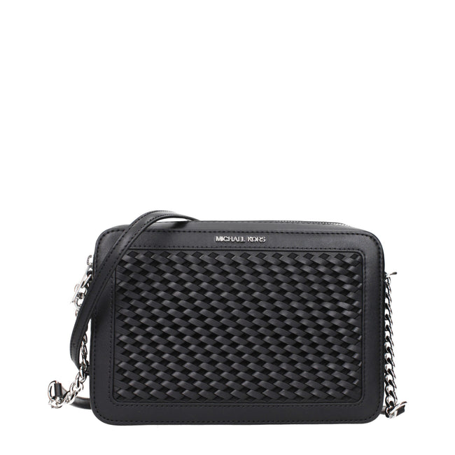 Michael Kors Black Leather Crossbody Bags Michael Kors