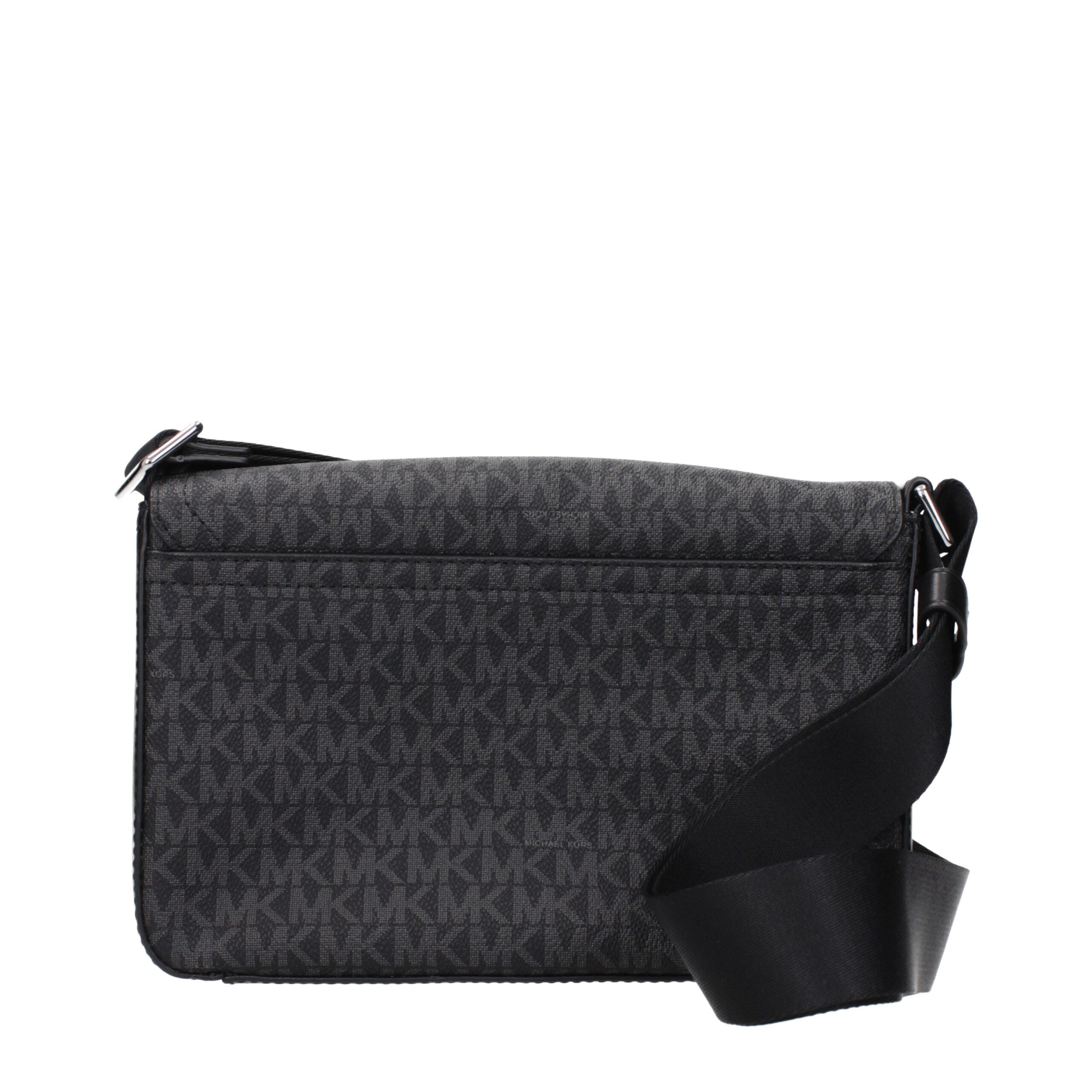 Michael Kors Black Fabric Crossbody Bags Michael Kors