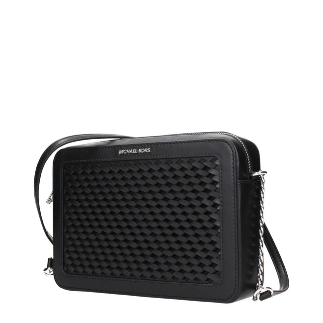 Michael Kors Black Leather Crossbody Bags Michael Kors