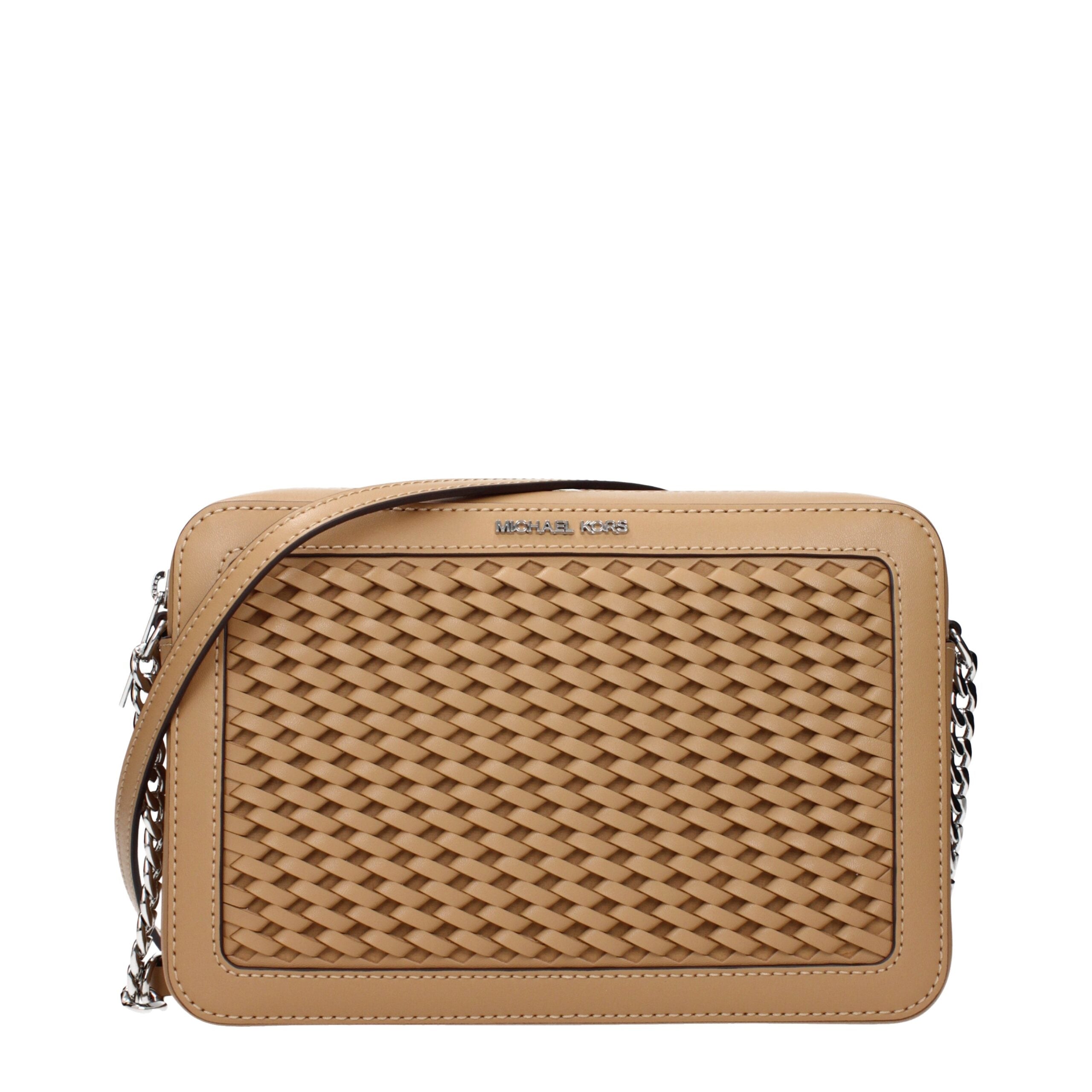 Michael Kors Brown Leather Crossbody Bags Michael Kors