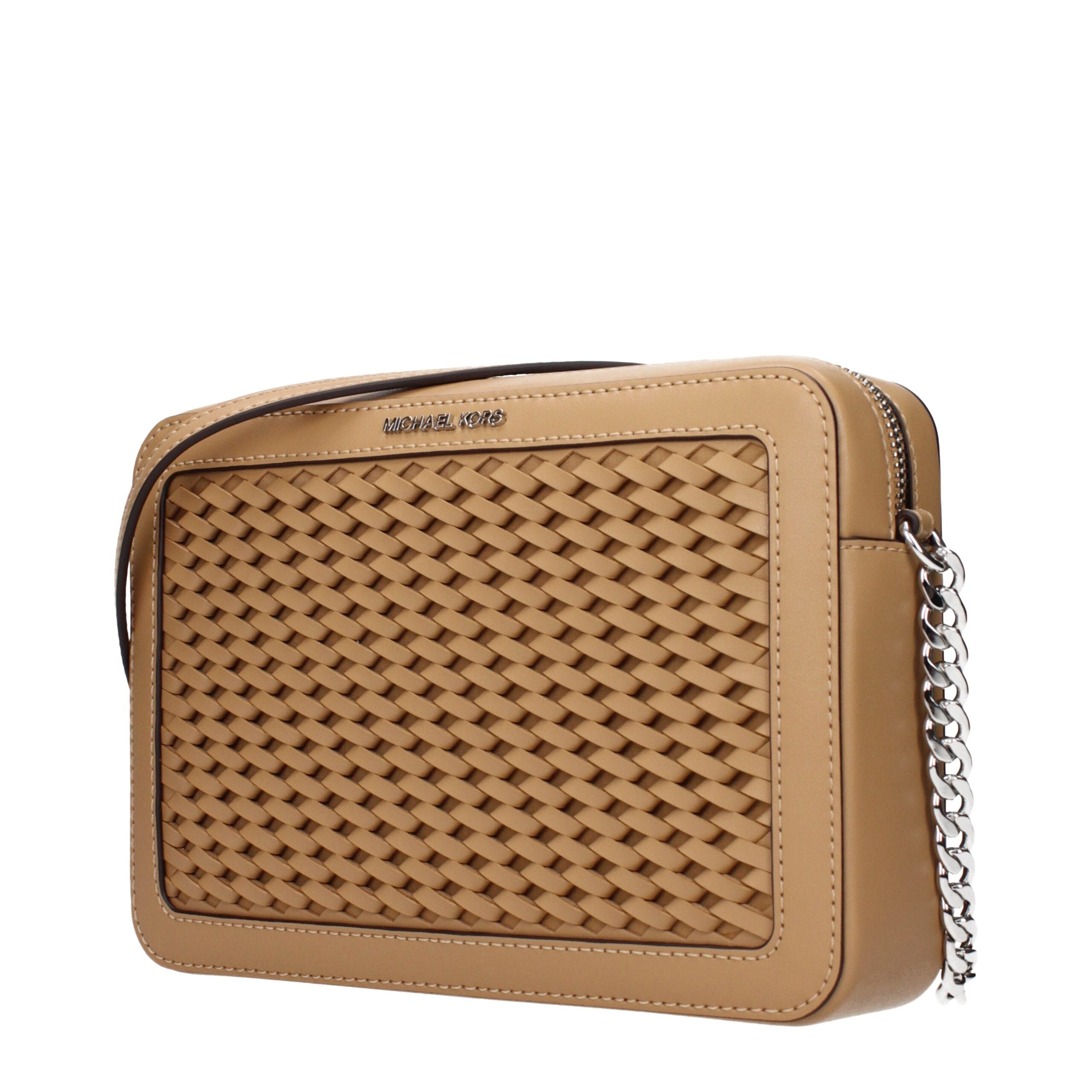 Michael Kors Brown Leather Crossbody Bags Michael Kors