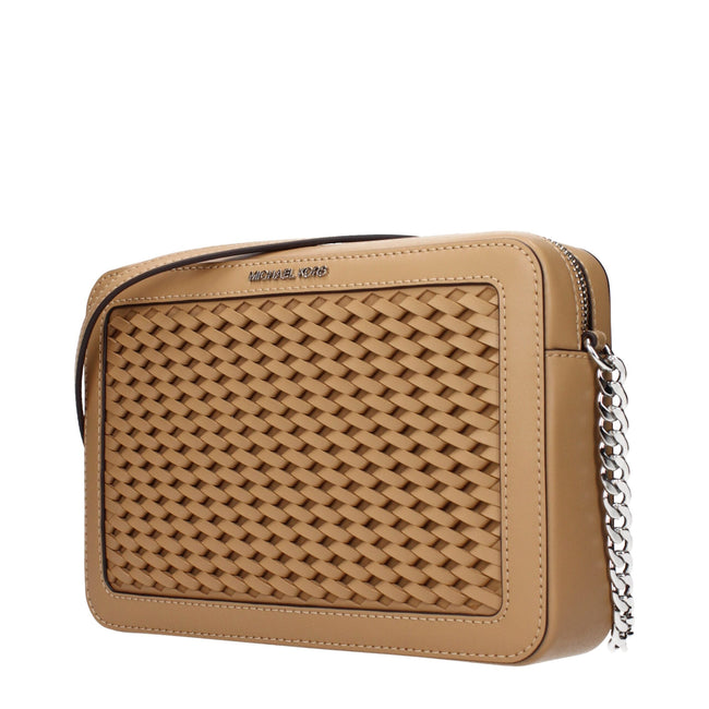 Michael Kors Brown Leather Crossbody Bags Michael Kors