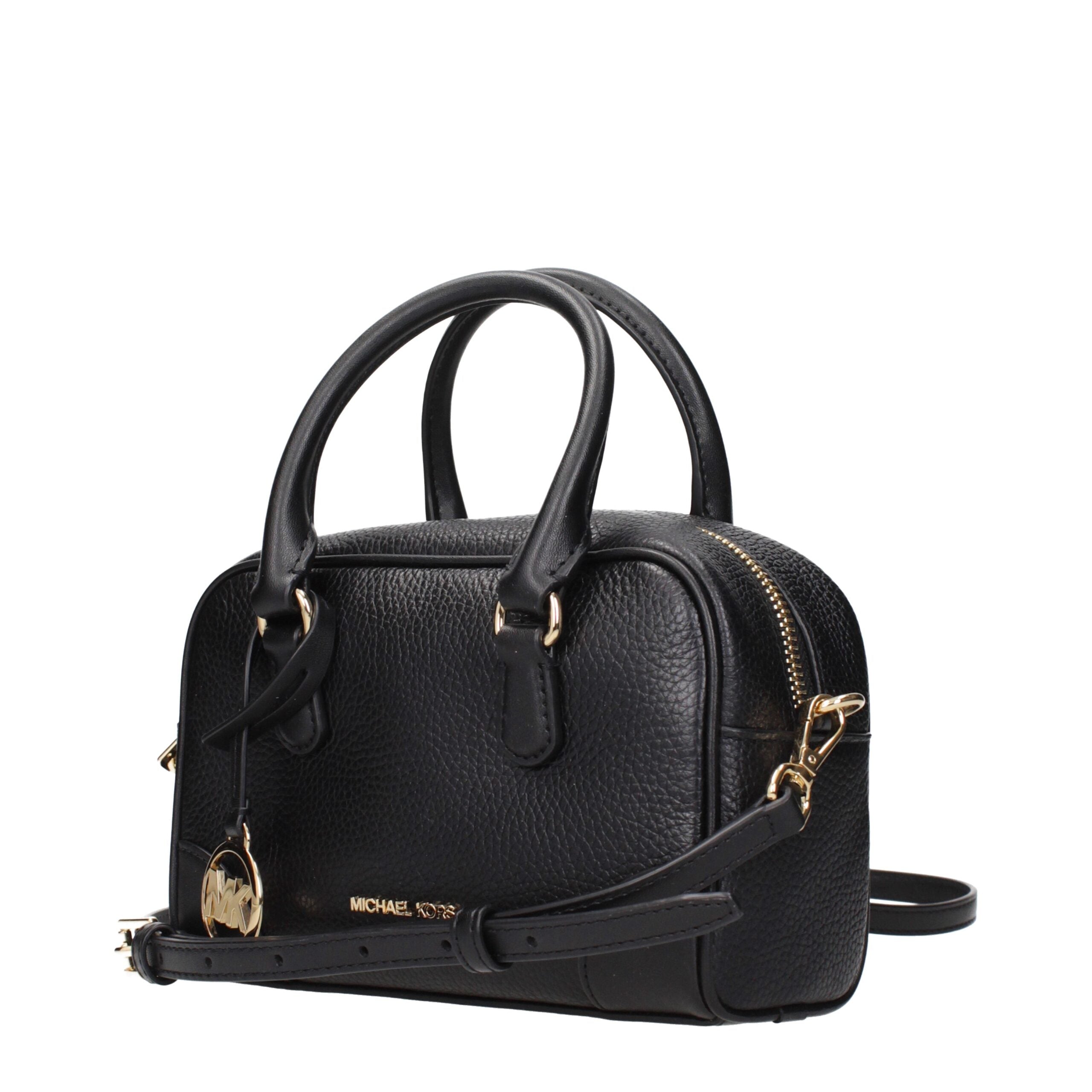 Michael Kors Black Leather Handbags Michael Kors