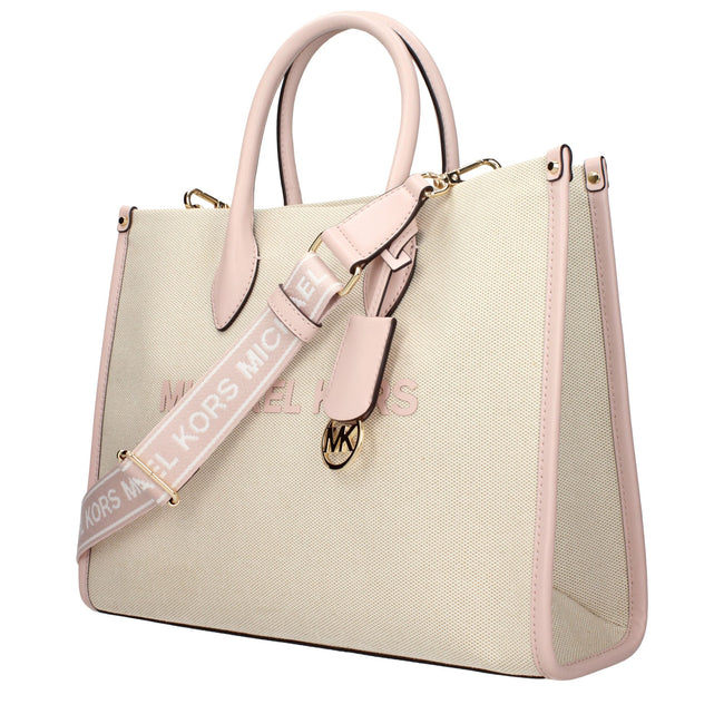 Michael Kors Beige Fabric Handbags Michael Kors