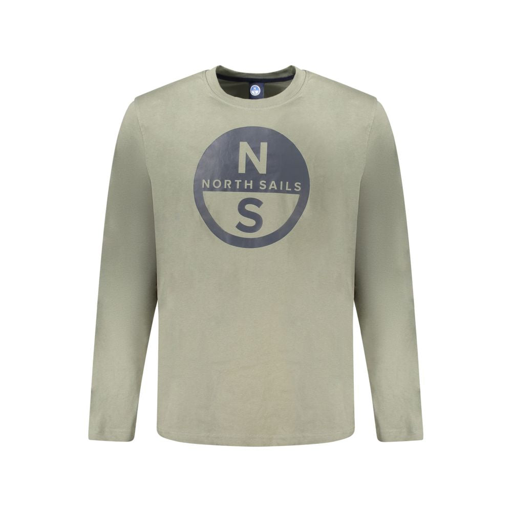 North Sails Green Cotton T-Shirt North Sails