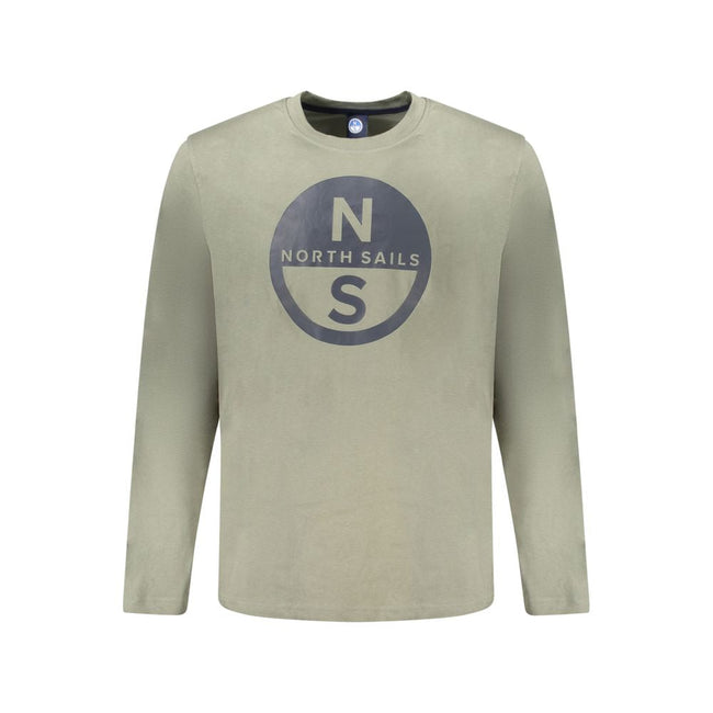 North Sails Green Cotton T-Shirt North Sails