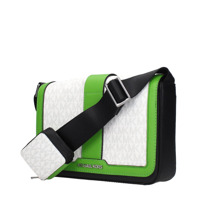 Michael Kors White Fabric Crossbody Bags Michael Kors