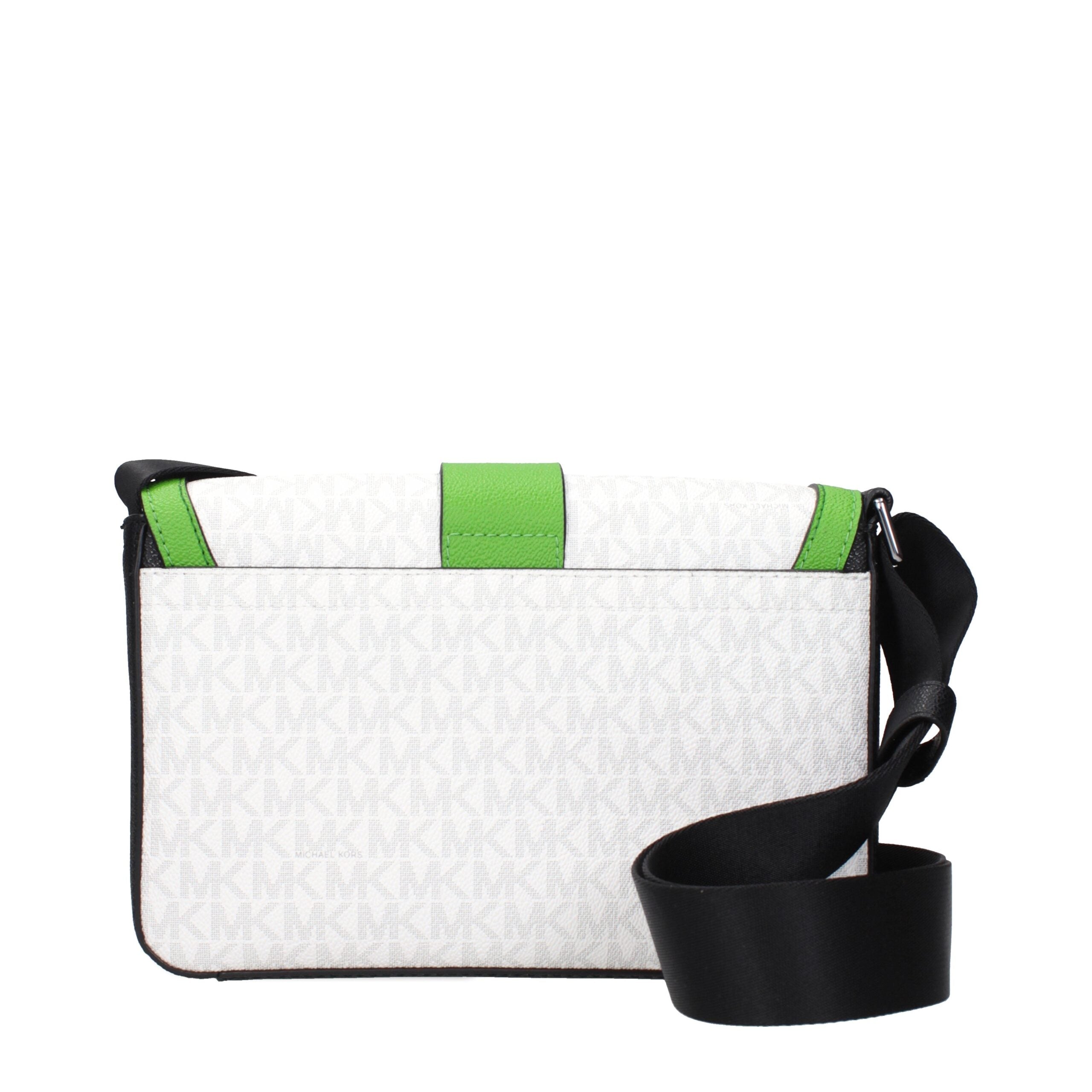 Michael Kors White Fabric Crossbody Bags Michael Kors