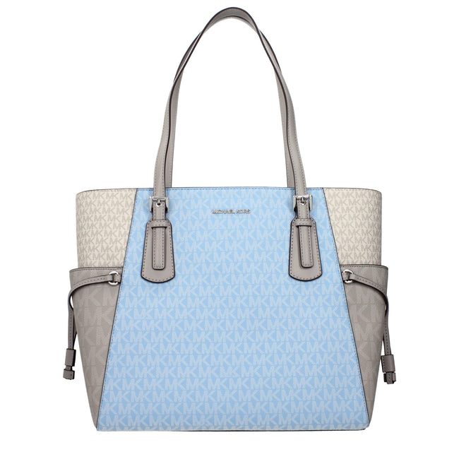 Michael Kors Light Blue Fabric Shoulder Bags Michael Kors