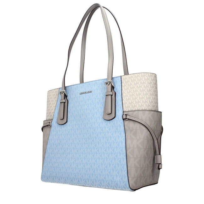Michael Kors Light Blue Fabric Shoulder Bags Michael Kors