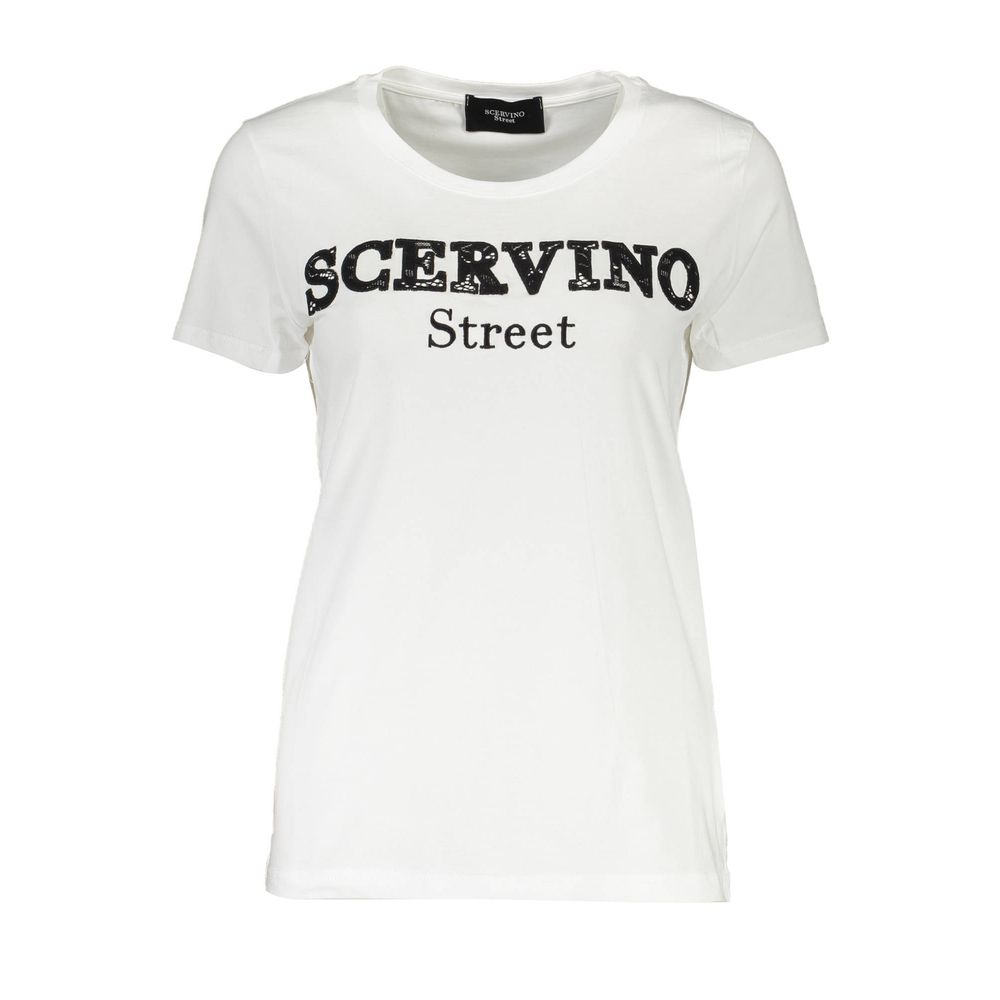 Scervino Street White Cotton T-Shirt Scervino Street