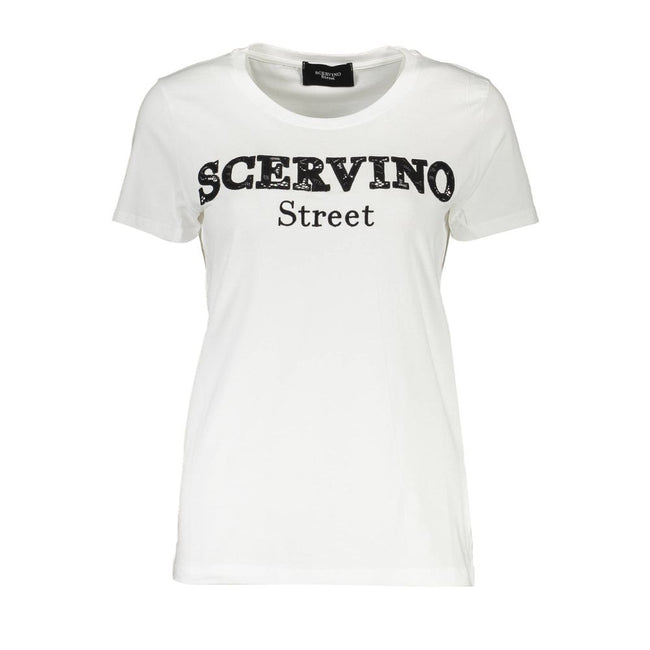 Scervino Street White Cotton T-Shirt Scervino Street