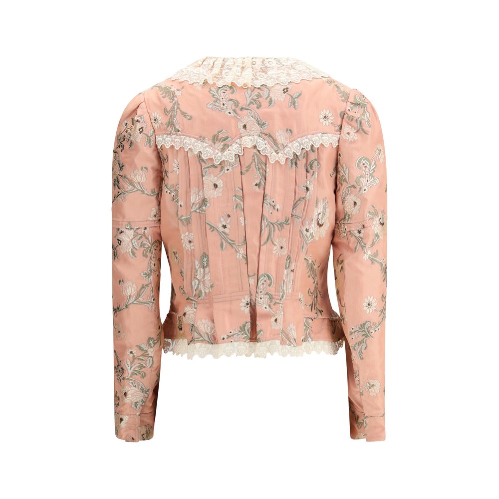 Chloé Fitted Jacket in jacquard taffeta and lace Chloé