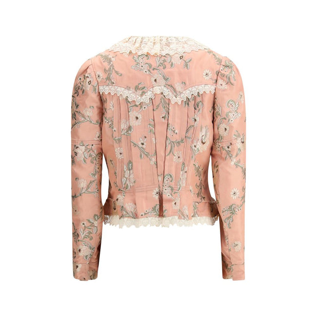Chloé Fitted Jacket in jacquard taffeta and lace Chloé