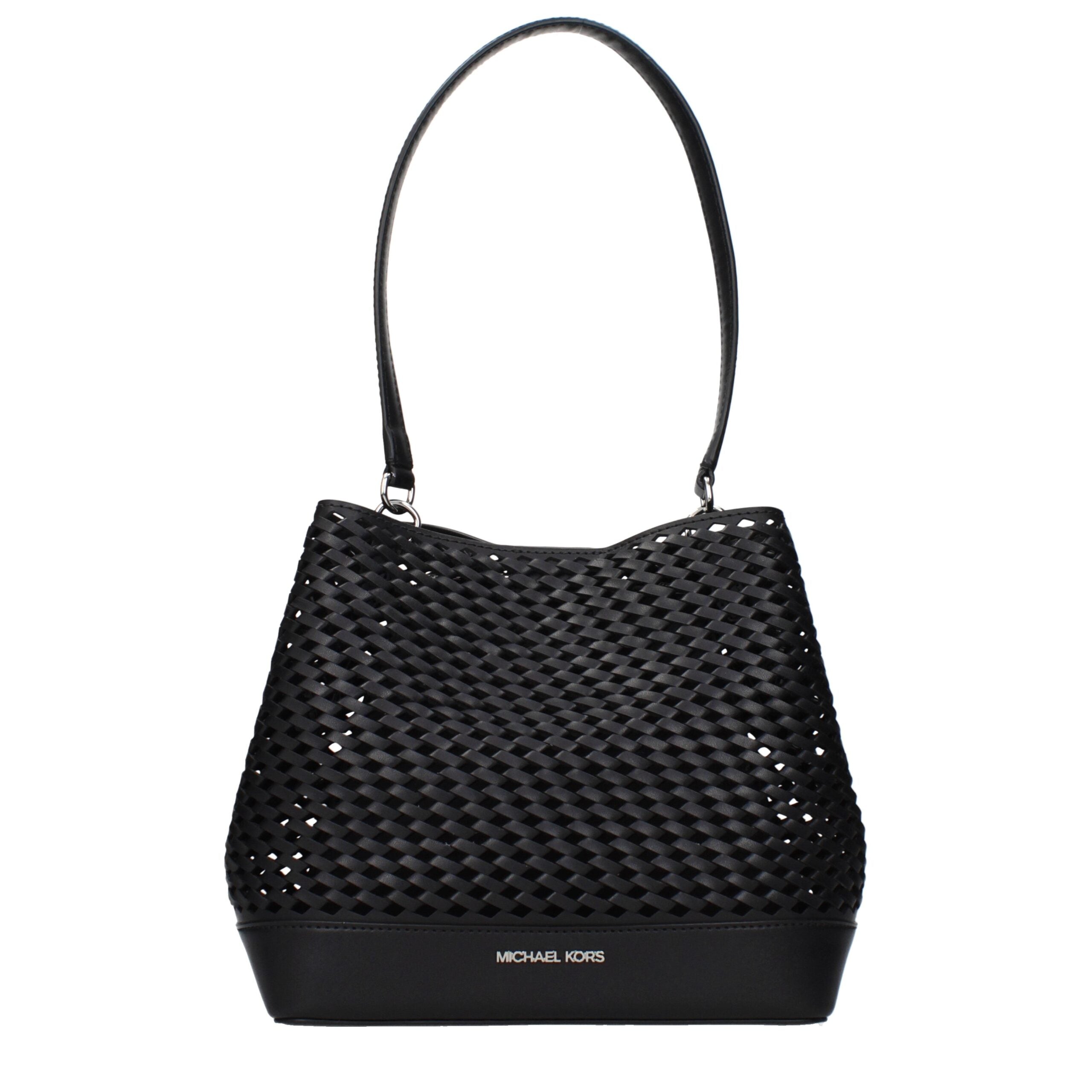 Michael Kors Black Leather Shoulder Bags Michael Kors