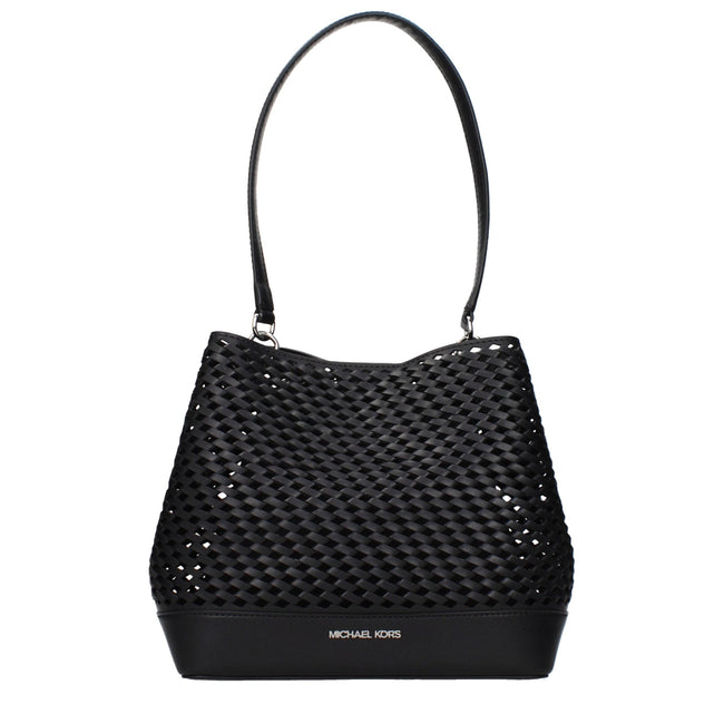 Michael Kors Black Leather Shoulder Bags Michael Kors