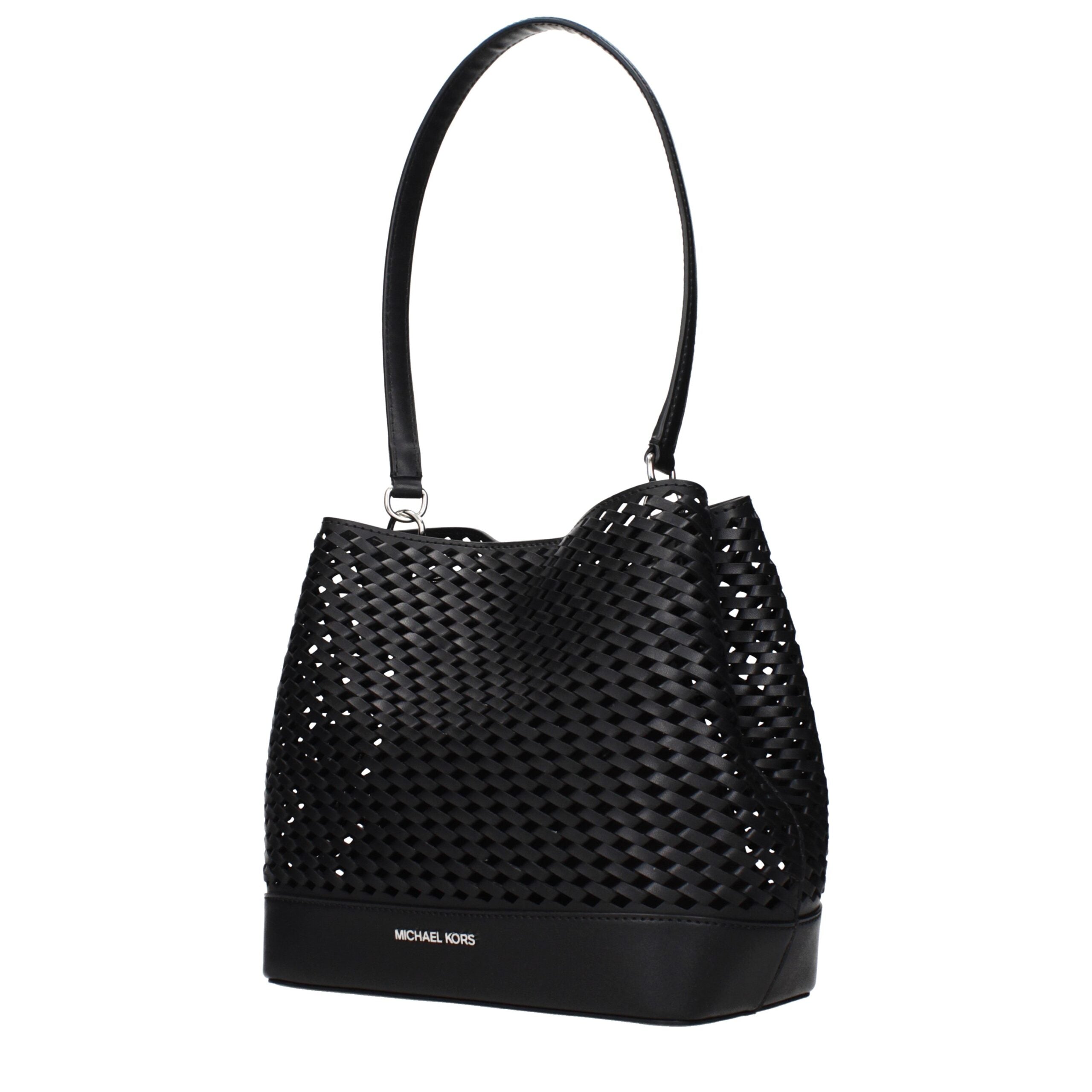 Michael Kors Black Leather Shoulder Bags Michael Kors