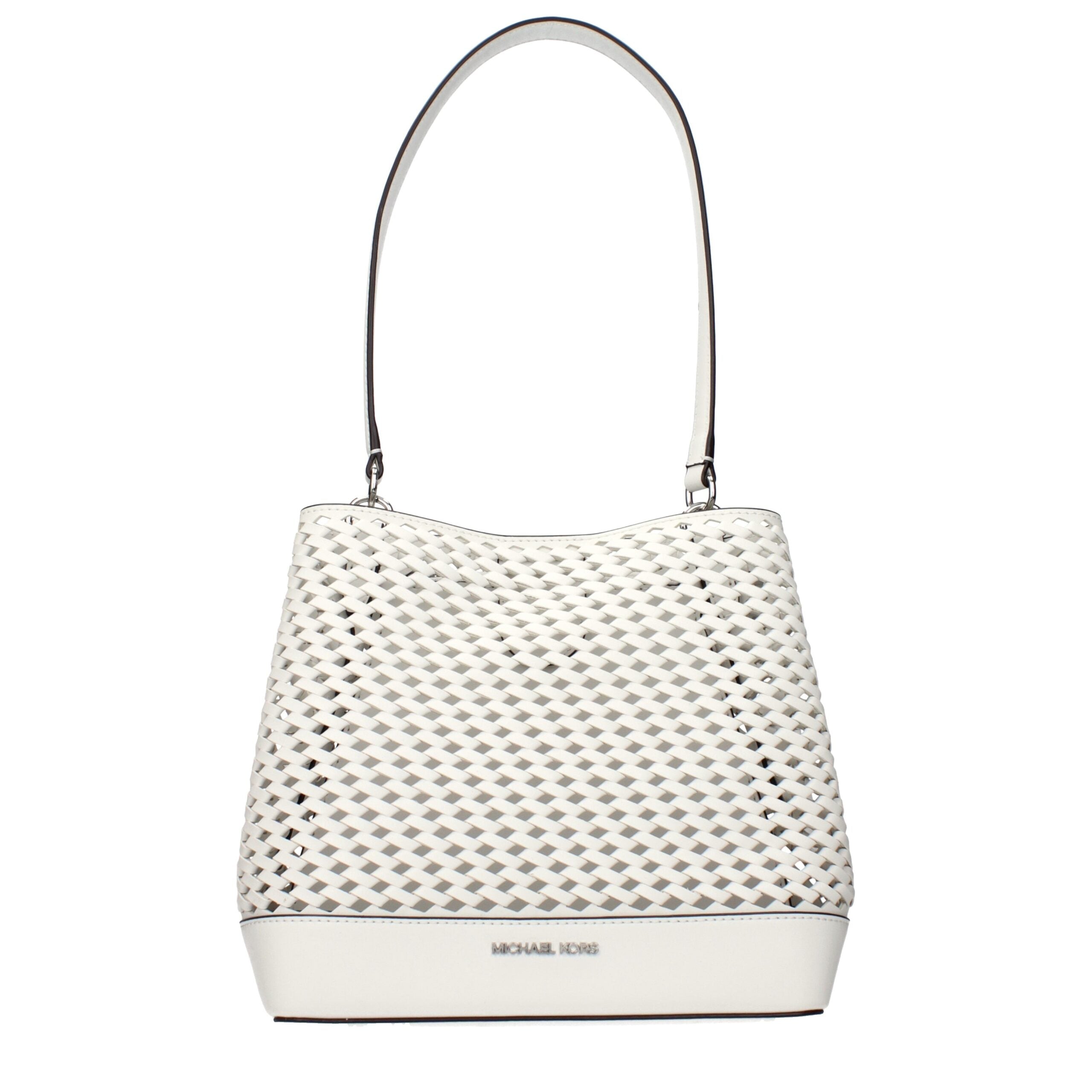 Michael Kors White Leather Shoulder Bags Michael Kors