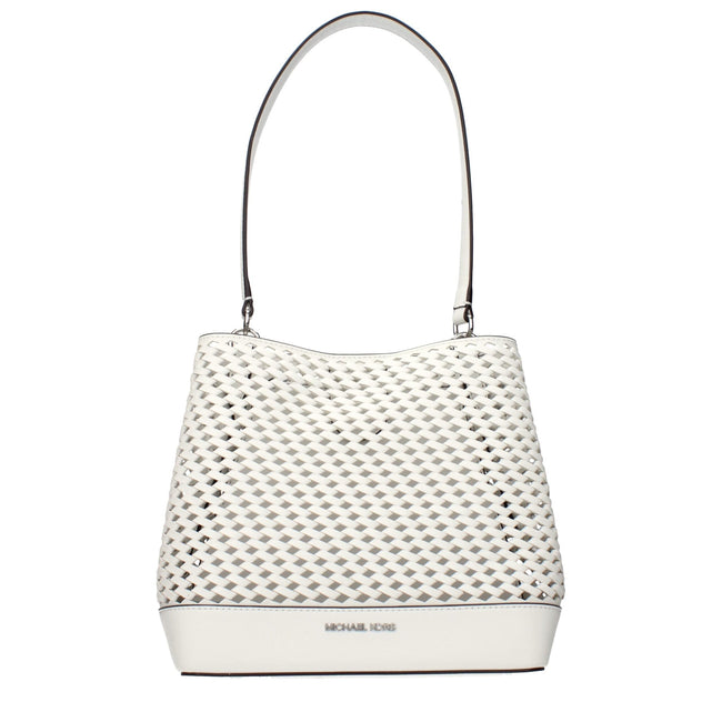 Michael Kors White Leather Shoulder Bags Michael Kors