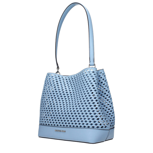Michael Kors Light Blue Leather Shoulder Bags Michael Kors