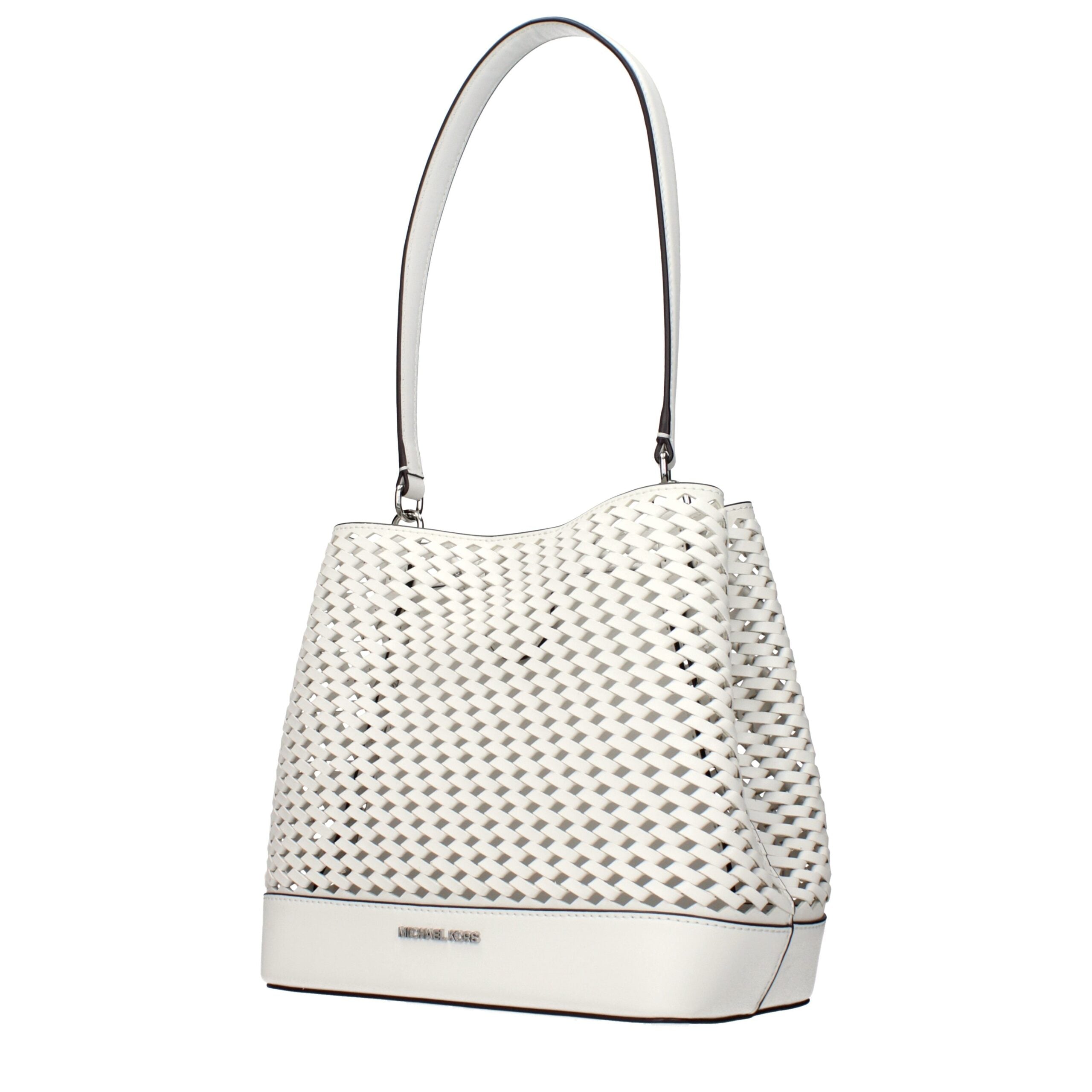 Michael Kors White Leather Shoulder Bags Michael Kors