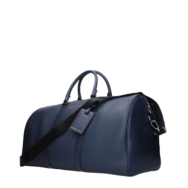 Michael Kors Blue Leather Luggage And Travel Michael Kors