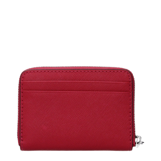 Michael Kors Red Leather Cardholders Michael Kors