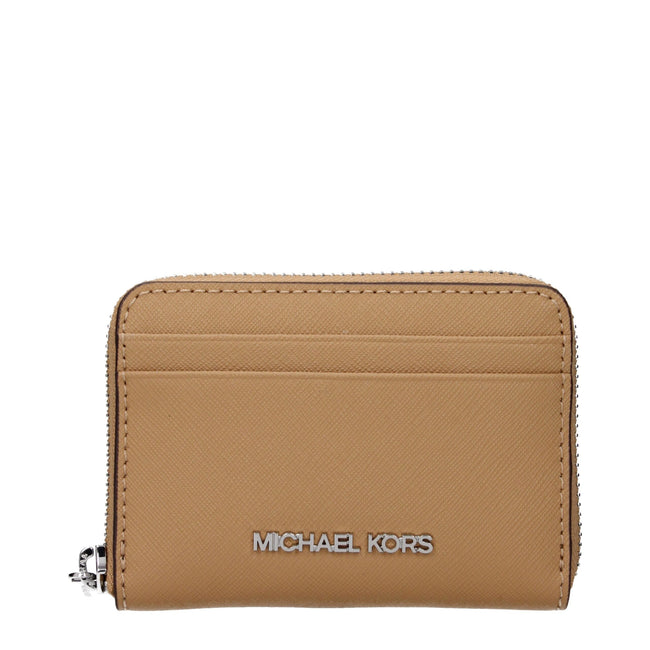 Michael Kors Brown Leather Cardholders Michael Kors