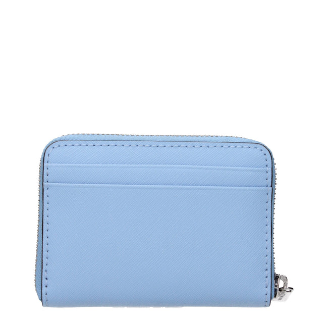 Michael Kors Light Blue Leather Cardholders Michael Kors
