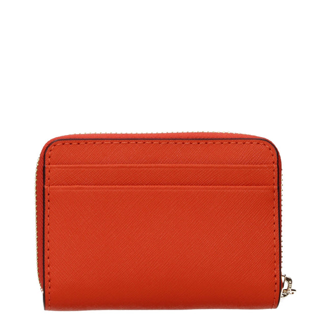 Michael Kors Orange Leather Cardholders Michael Kors
