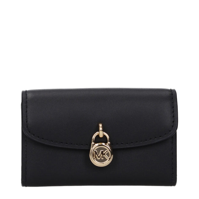Michael Kors Black Leather Wallets Michael Kors