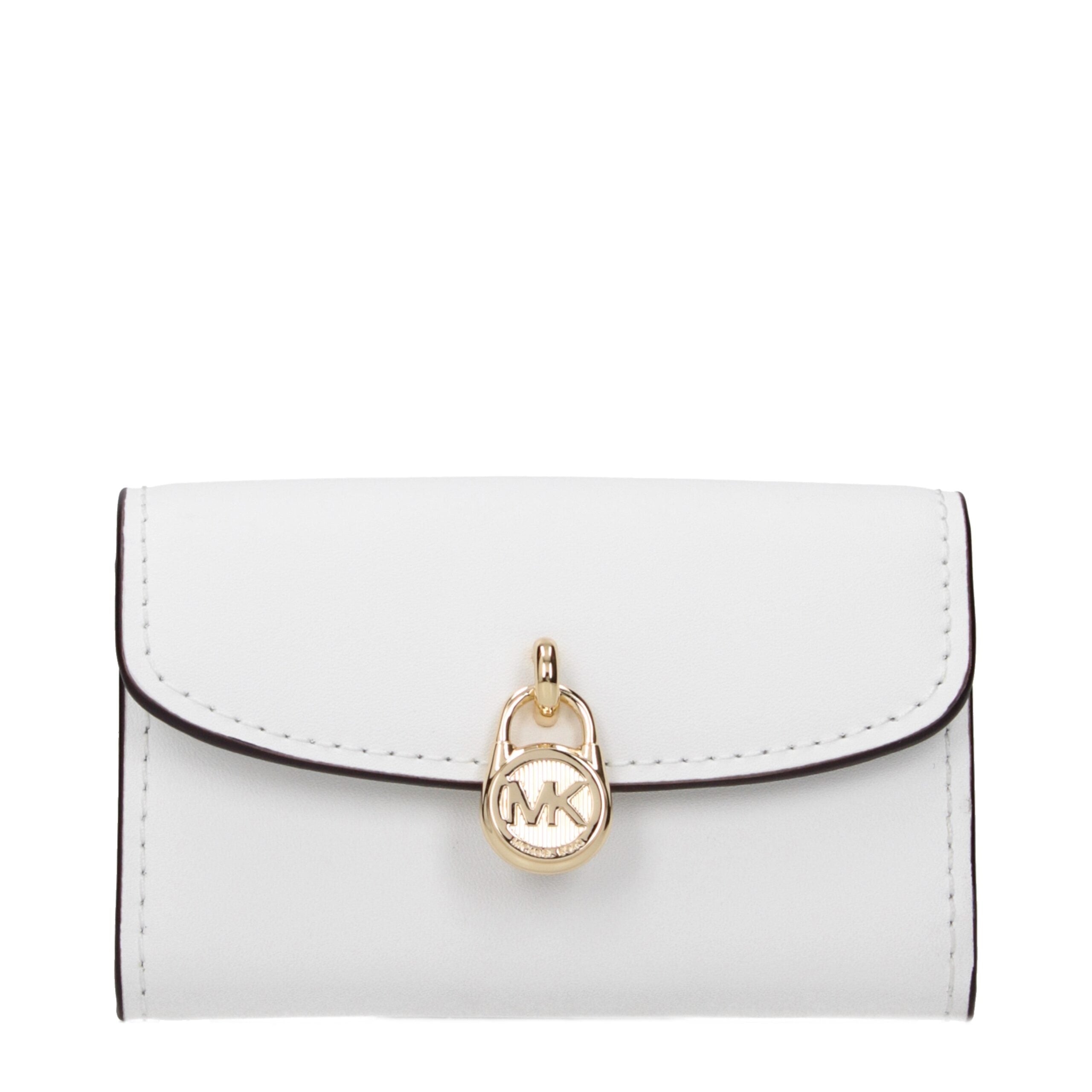 Michael Kors White Leather Wallets Michael Kors
