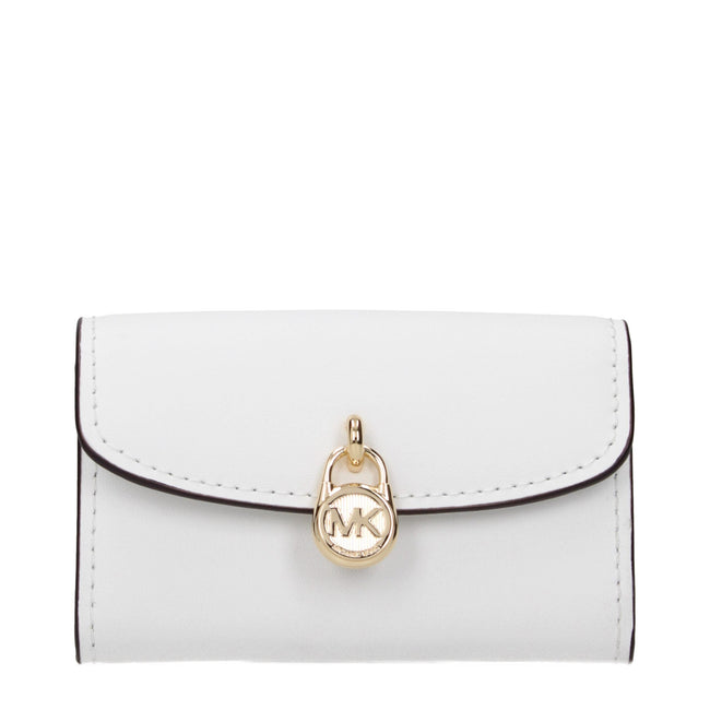 Michael Kors White Leather Wallets Michael Kors