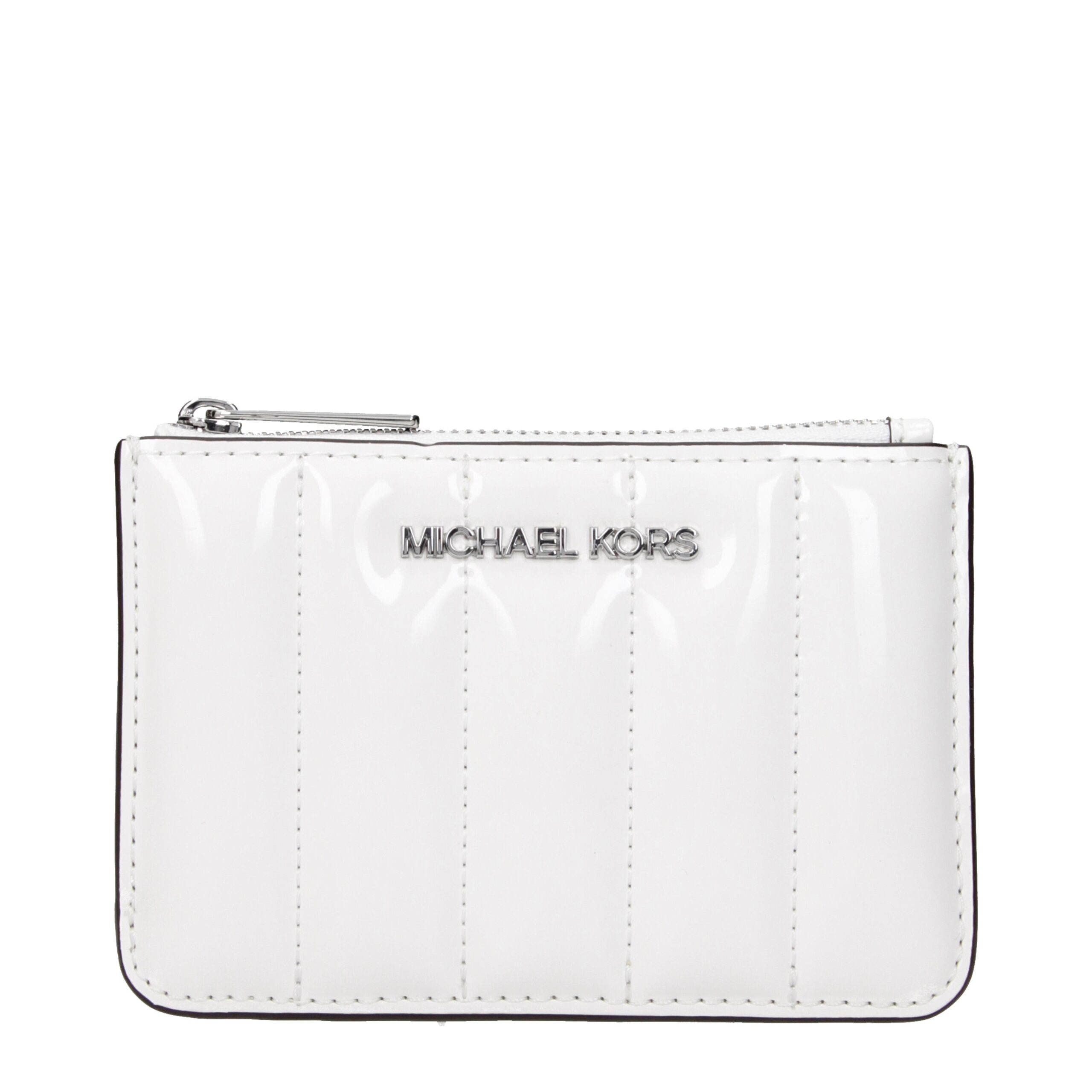 Michael Kors White Leather Wallets Michael Kors
