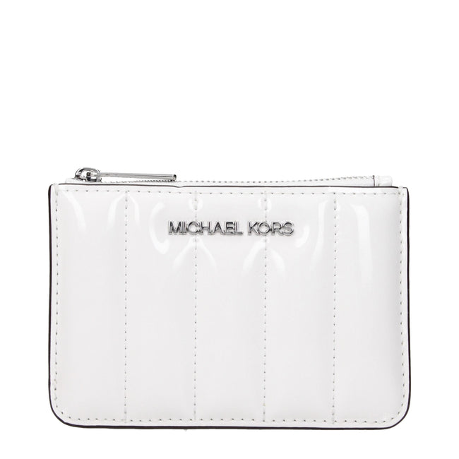 Michael Kors White Leather Wallets Michael Kors