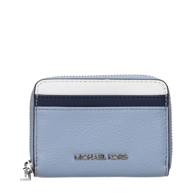 Michael Kors Light Blue Leather Cardholders Michael Kors