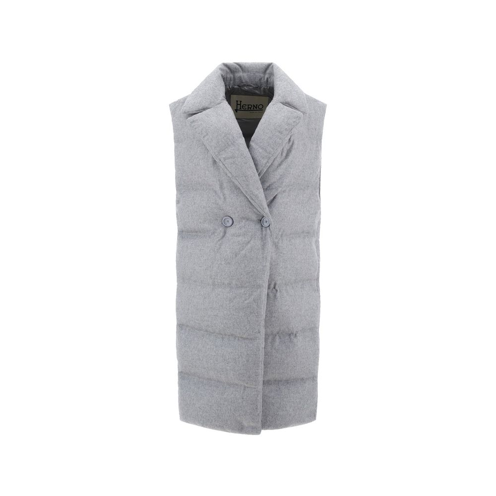 Herno Padded Long Gilet Coat Herno