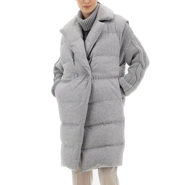 Herno Padded Long Gilet Coat Herno