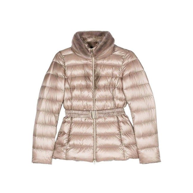 Herno Claudia Faux Fur-Trimmed Down Jacket Herno