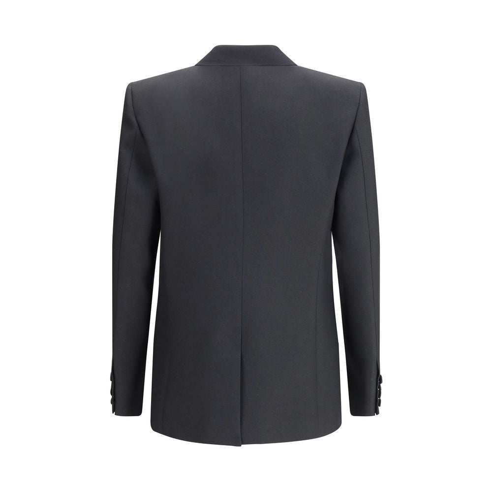 Valentino Black Polyester Coat Valentino