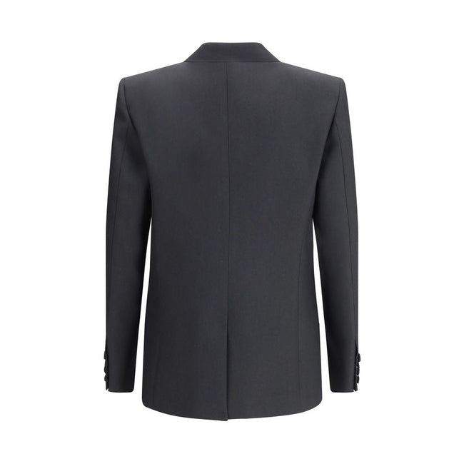 Valentino Black Polyester Coat Valentino