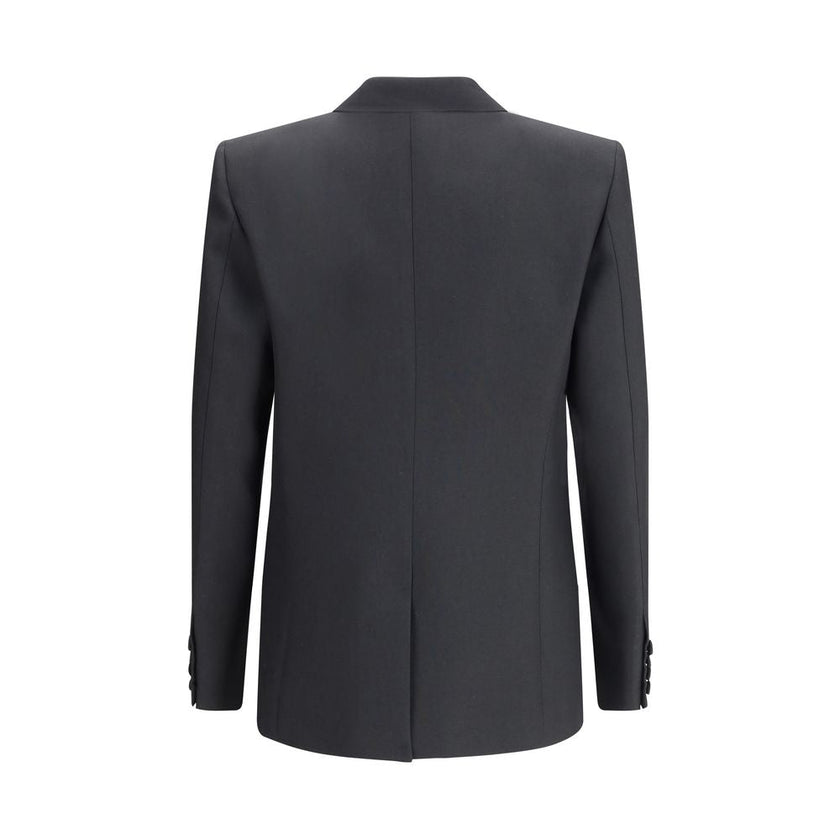Valentino Black Polyester Coat Valentino