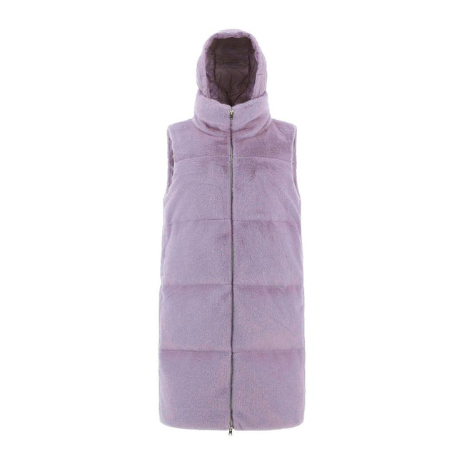 Herno Faux Fur Sleeveles Coat Herno