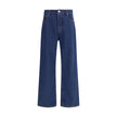 Ami Paris Blue Cotton Straight-Leg Jeans Ami Paris