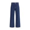 Ami Paris Blue Cotton Straight-Leg Jeans Ami Paris